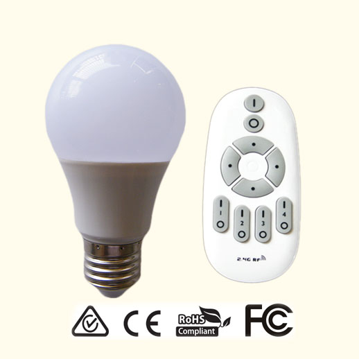 2.4G Wireless Remote Control Dimming and adjust color temperature Bulb Lamp